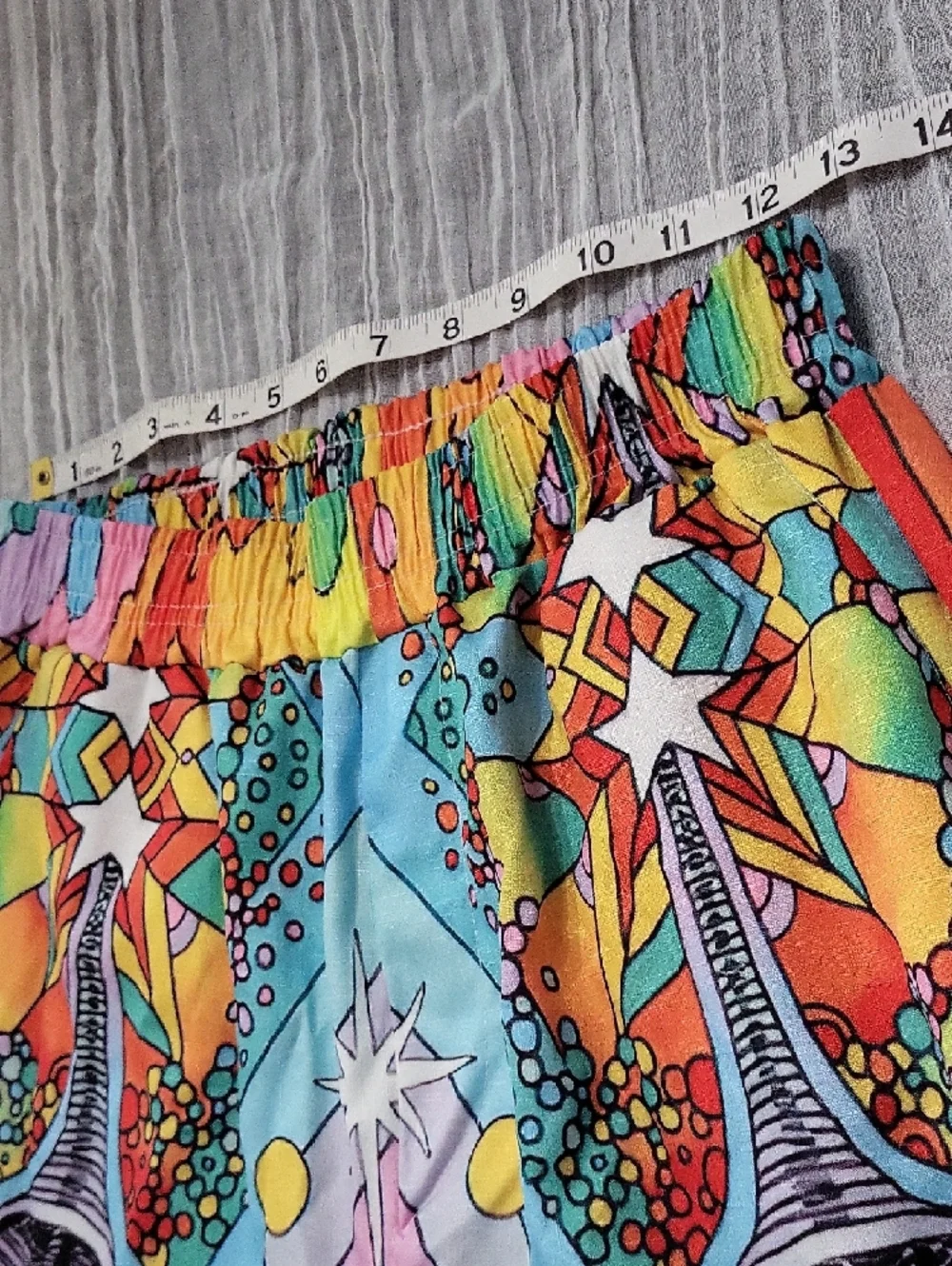 Colorful Medium Pull On Pants With Elastic Waistband And Pockets - Picture 5 of 8